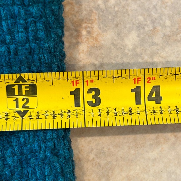 Free People Halter Top Womens M Teal Smocked Textured Boho Festival Tank Beachy - Picture 9 of 11